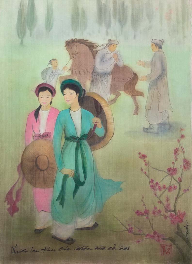 Vietnamese Fine Arts Silk Painting